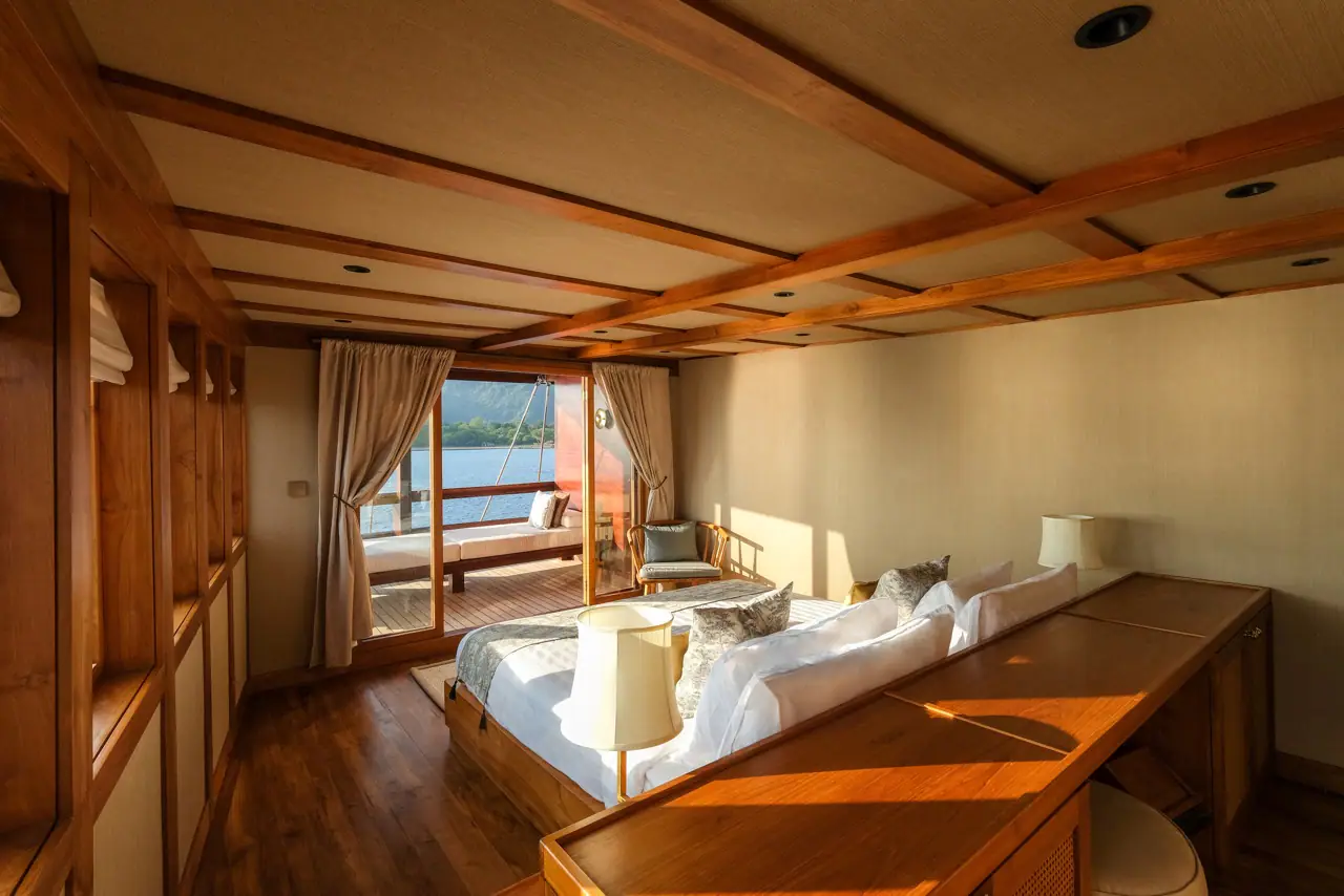 Celestia owner's suite with private terrace access, Raja Ampat