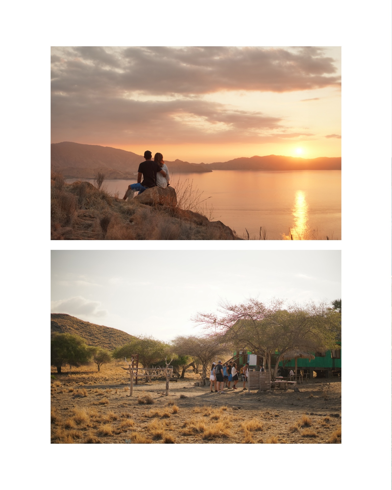 Sunset viewpoint and trekking base in Komodo National Park during a Mischief shore excursion